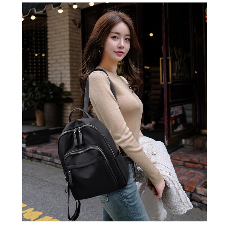 Tas fashion korea Backpack ransel sintetis simpel murah