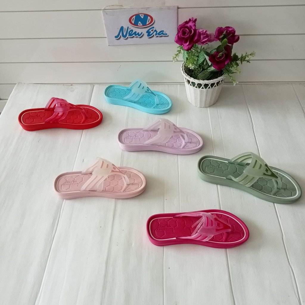 ago NEW ERA TG E 49020 Sandal Japit Anak cewek Tanggung Sendal Japit Karet Anti Slip Original