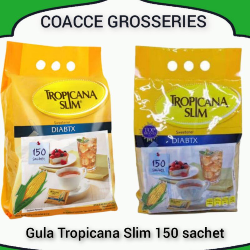 GULA TROPICANA SLIM 150 SACHET DIABTX SWEETENER