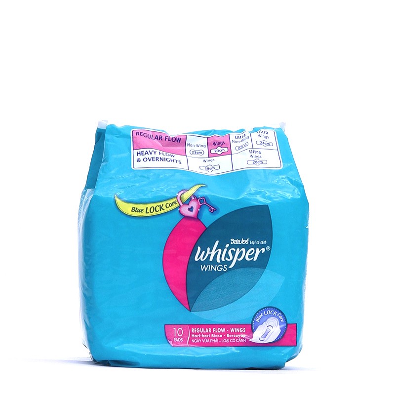 Pembalut Wanita Whisper Regular Flow 10s Whisper Pembalut Regular Flow Whisper Pembalut Wanita Regul