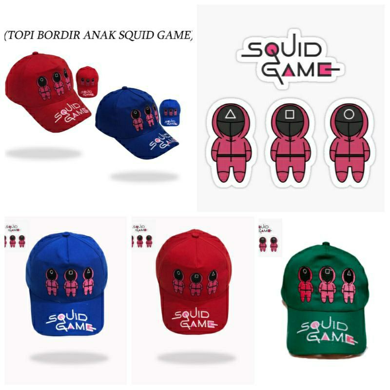 topi squid game terbaru  topi anak squid game