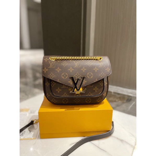 Original Original Louis Vuitton LV tas kurir baru PASSY tas rantai baru