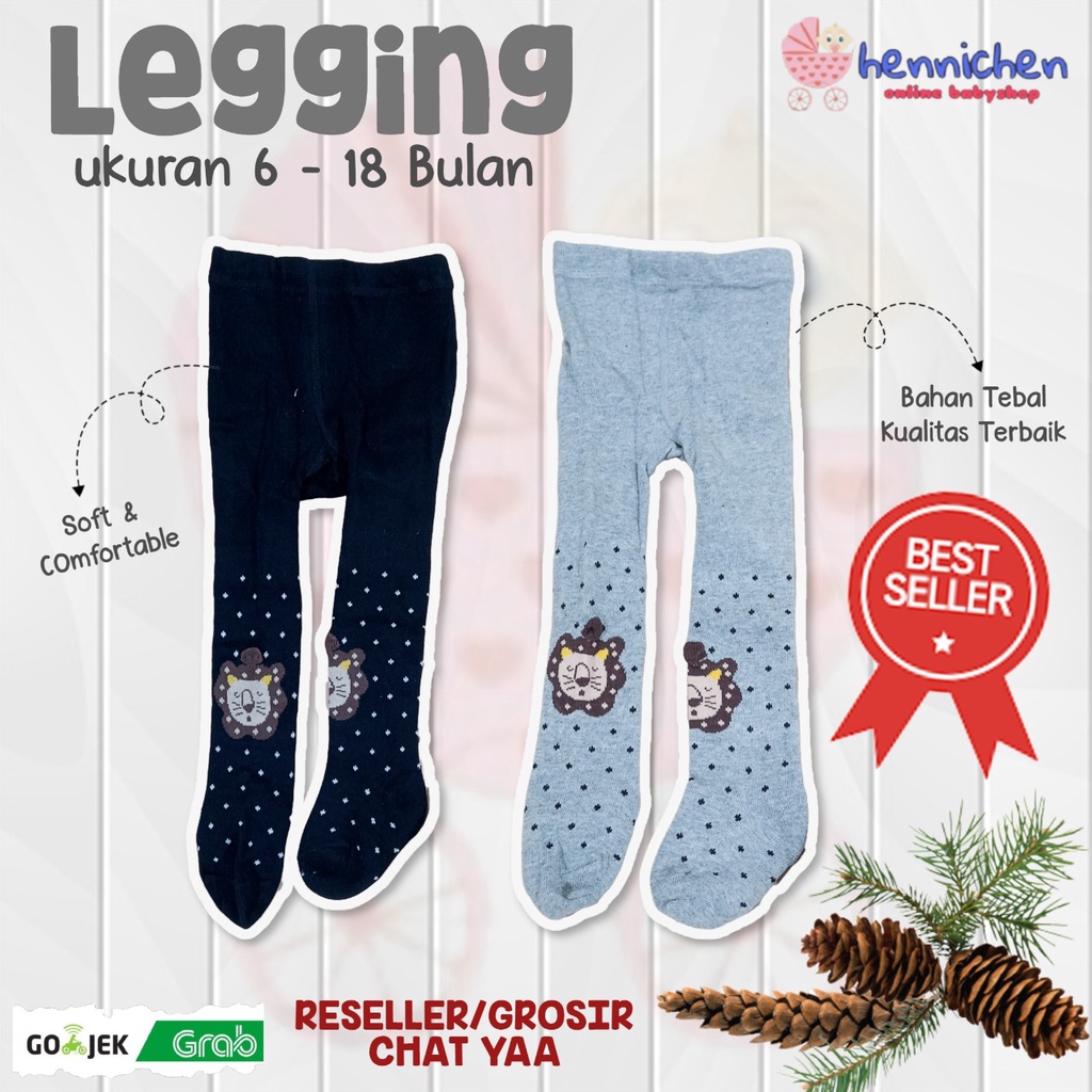 Legging Motif anak legging bayi legging anak tebal celana legging anak 6 bulan - 18 bulan