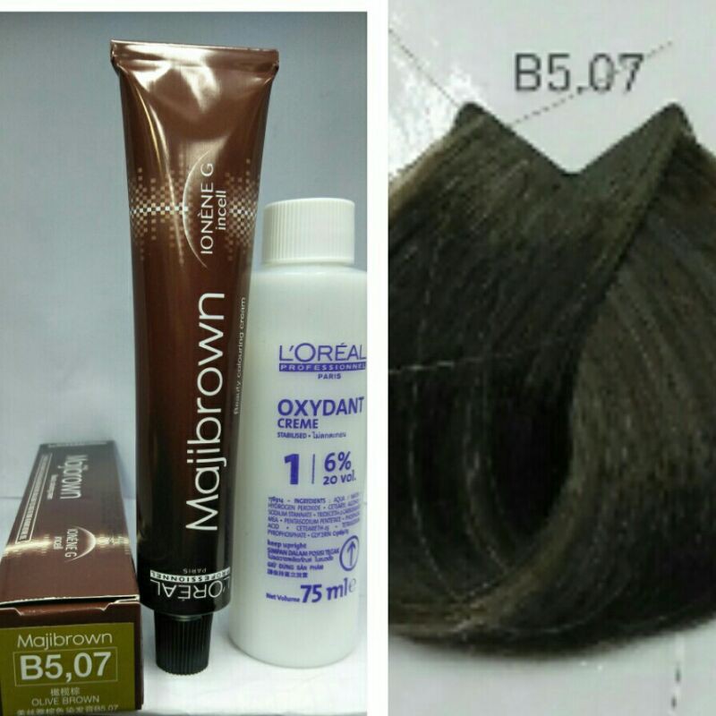 LOREAL COLOR MAJIBROWN + OXIDANT NO. B5.07