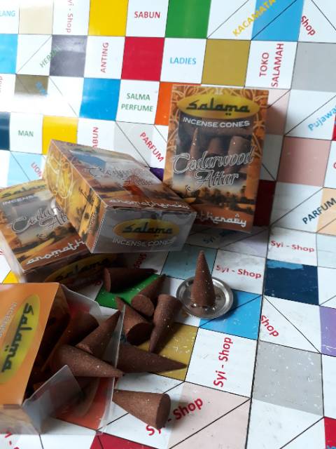 Bukhur - Aromatherapy CEDARWOOD ATTAR Kerucut SALAMA INCENSE CONES