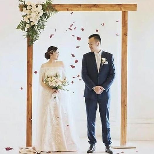 BISA COD tiang backdrop 2m x 2m lipat termurah wooden backdrop new mode 2020