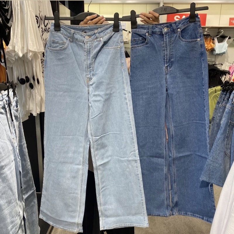 Jastip. Wide High Waist Jeans H&M (Woman)