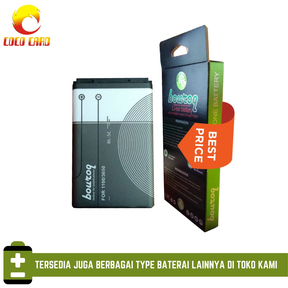 BATERAI BL-5C BOUROQ ORIGINAL -  BATERAI NOKIA BL-5C