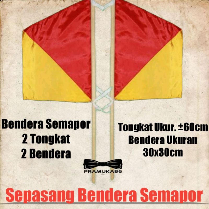 Stick Tongkat + Bendera Semapor Sepasang (2pcs)