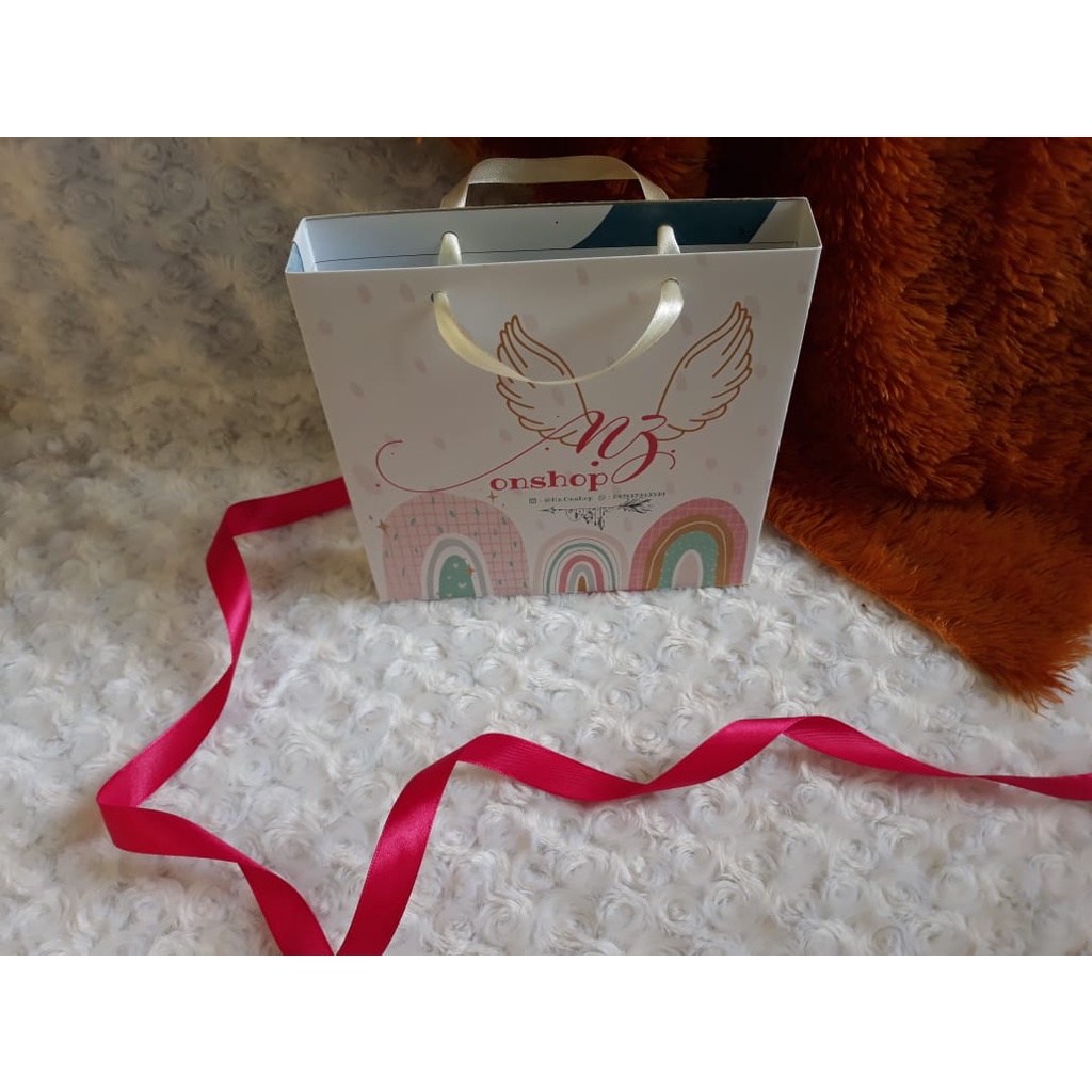 

Paperbag PREMIUM Size 18x18x3 Packaging Hijab Bag GIFT WEDDING BRIDESMAID MURAHH