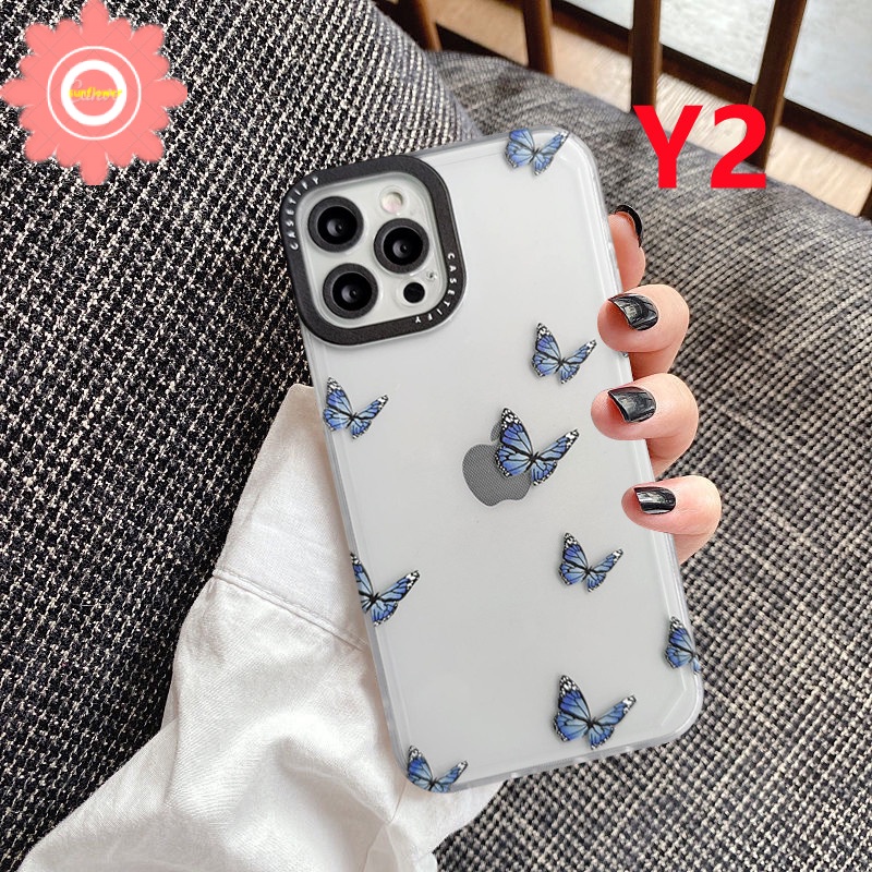 Butterfly Soft Case Tpu Transparan Motif Kupu-Kupu Untuk iPhone 7 8 6 6s plus X XR XS max 11 12 13 pro max SE 2020