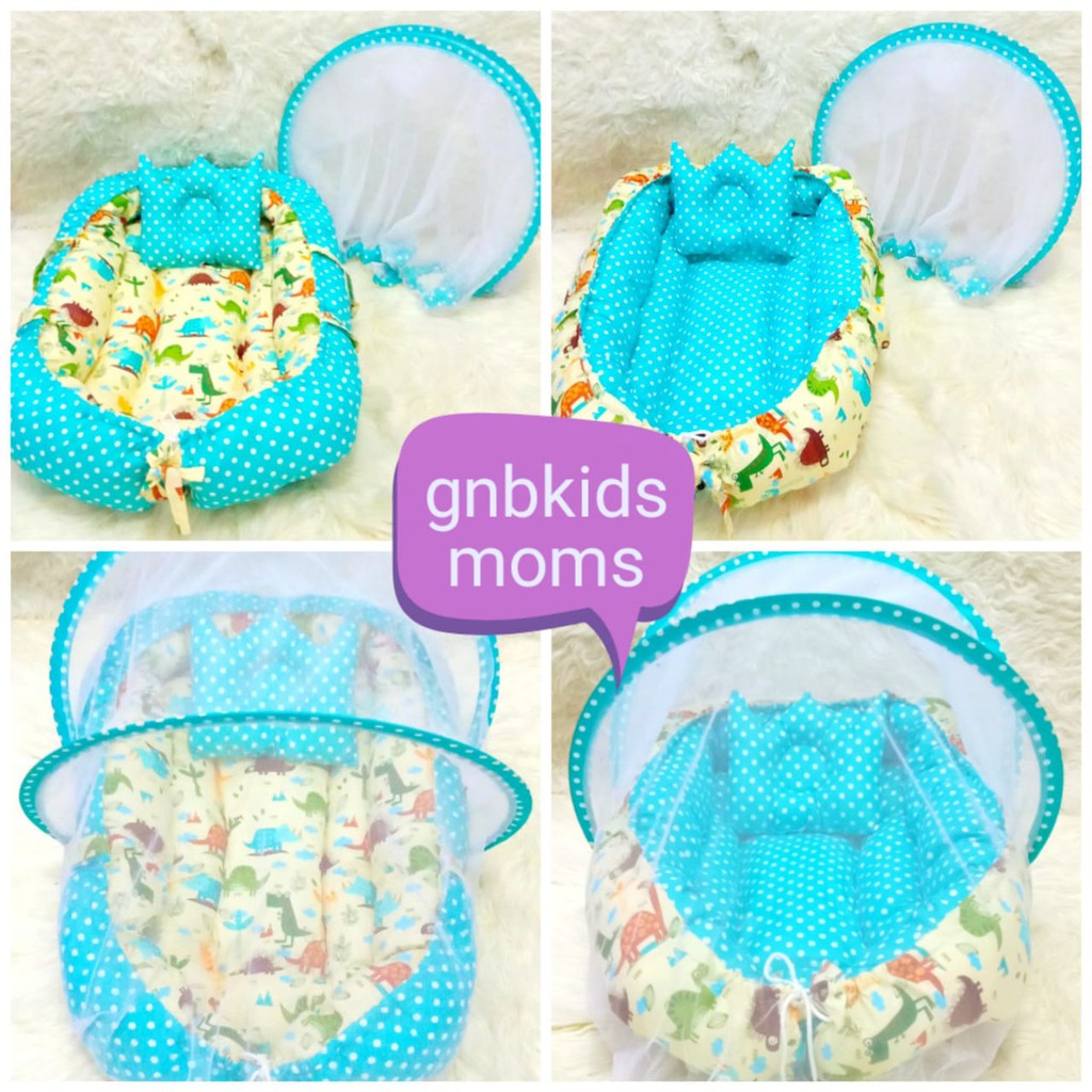 Paket Kasur Bayi kolam Kelambu Set Baru Lahir Murah | Produk Perlengkapn Tempat Tidur Baby KD