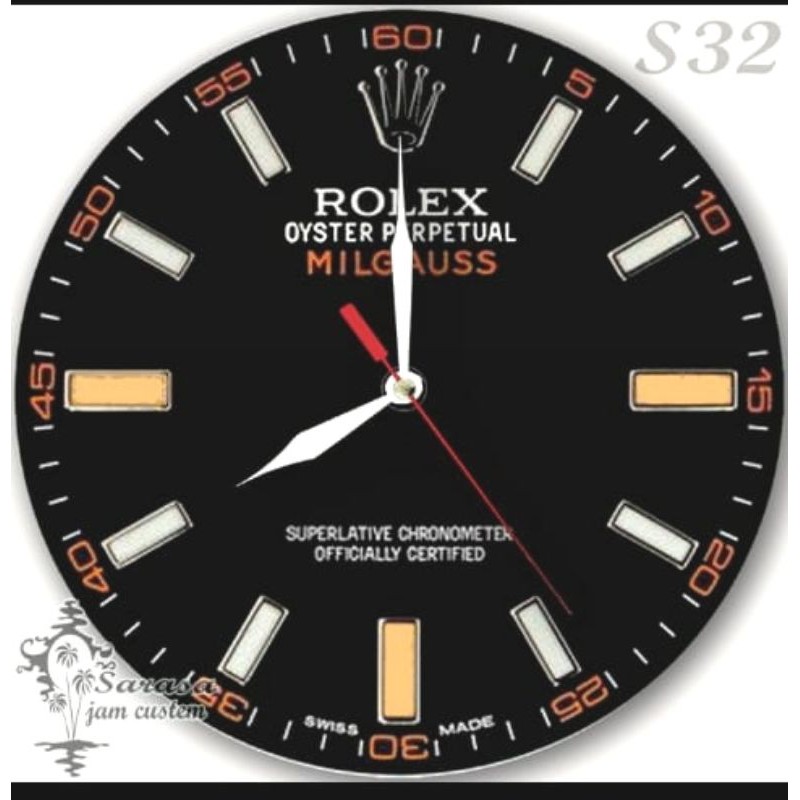 JAM DINDING KAYU ROLEX JAM TANGAN