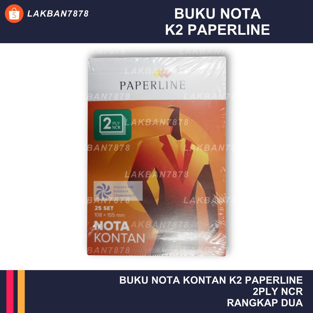 

Buku Nota K2 Bon Kontan Paperline Kecil 2 Rangkap NCR