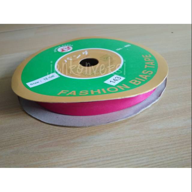 

Bisban Saten Bias Tape Pink Fanta/Pink Tua Kode 143 Per Roll