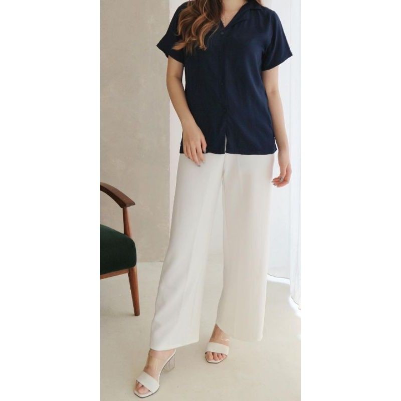 Vosshop ~ VERSIA Blouse (Navy)