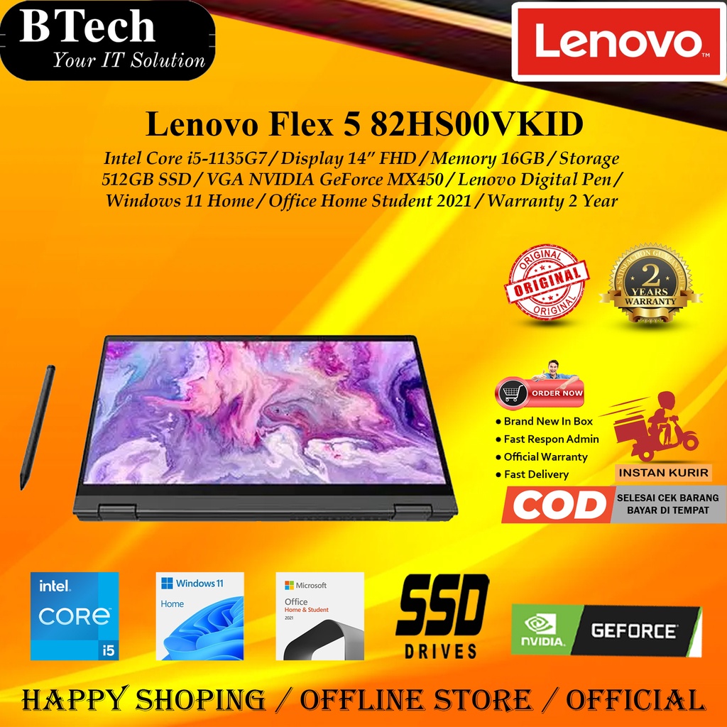 Lenovo Ideapad Flex 5i 14ITL05-82HS00VKID