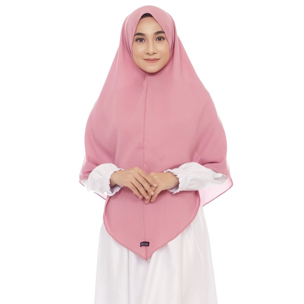 Hijab Khimar Thalica - Jilbab Syari Non Pad Jilbab Niqob Masker
