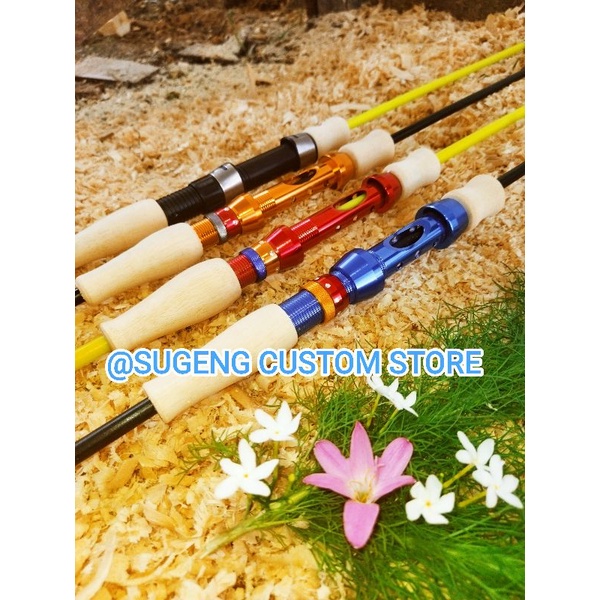 Joran Karbon Fiber Custom Home Made Gagang Kayu