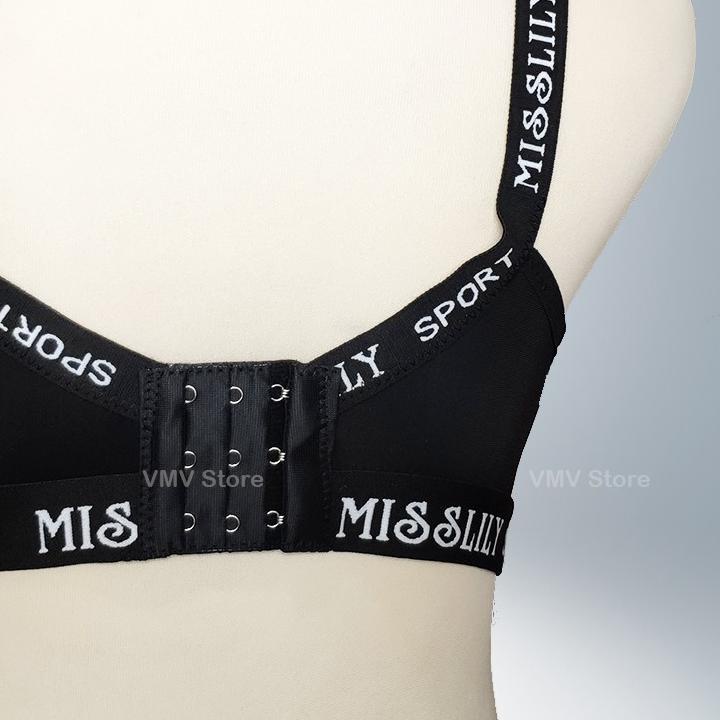 ➦ Bra Tanpa Kawat Misslily ML 117 Cup B Besar Kait 3 Model Sport Comfort Premium Quality Miss Lily ➾