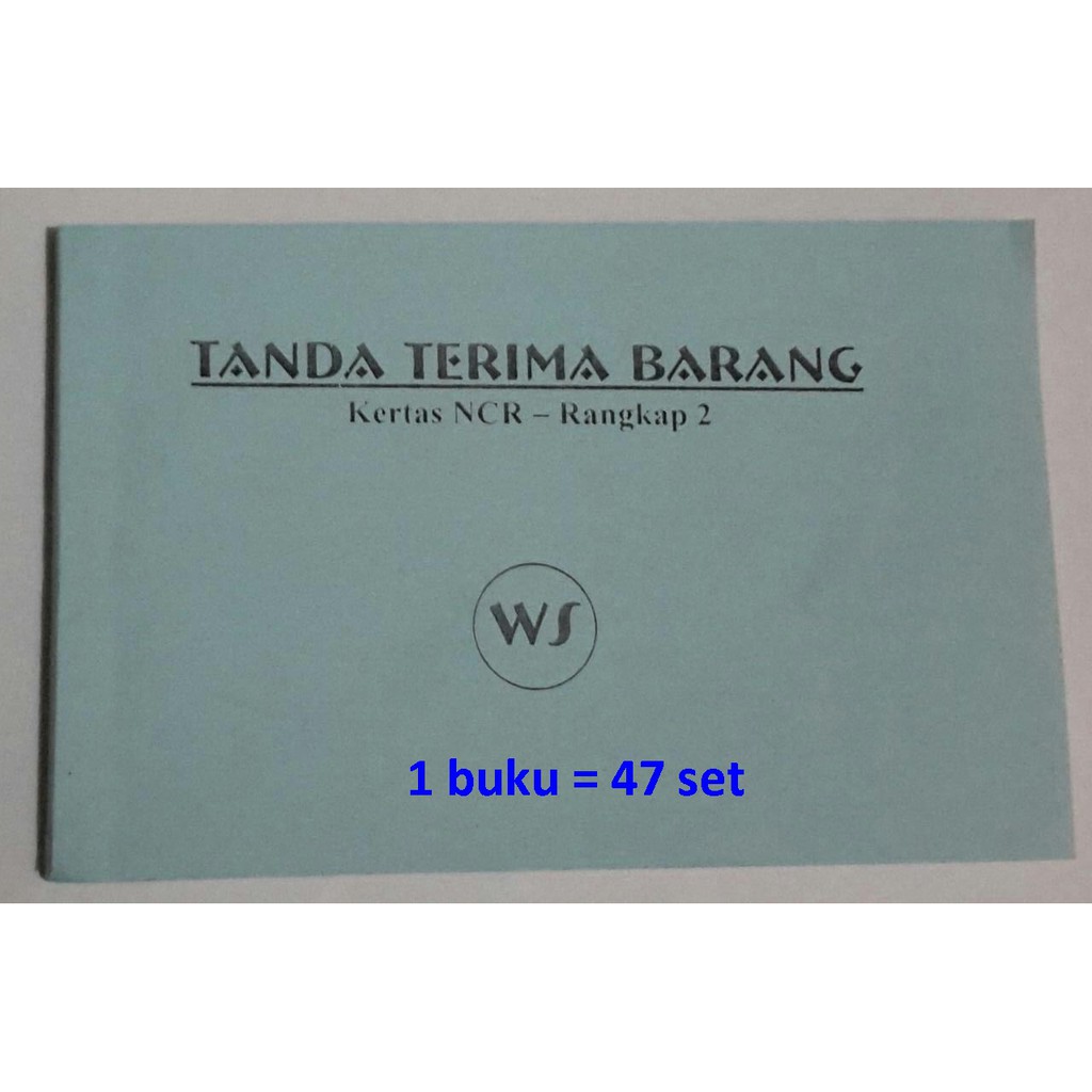 

Buku tanda terima barang NCR 1/4 folio rangkap 2