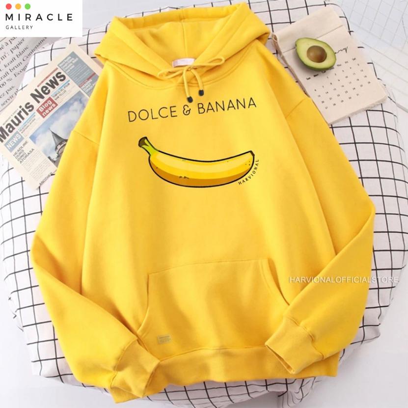 Sweater Hoodie Couple / Jaket Pasangan BANANA Bahan Fleece Premium