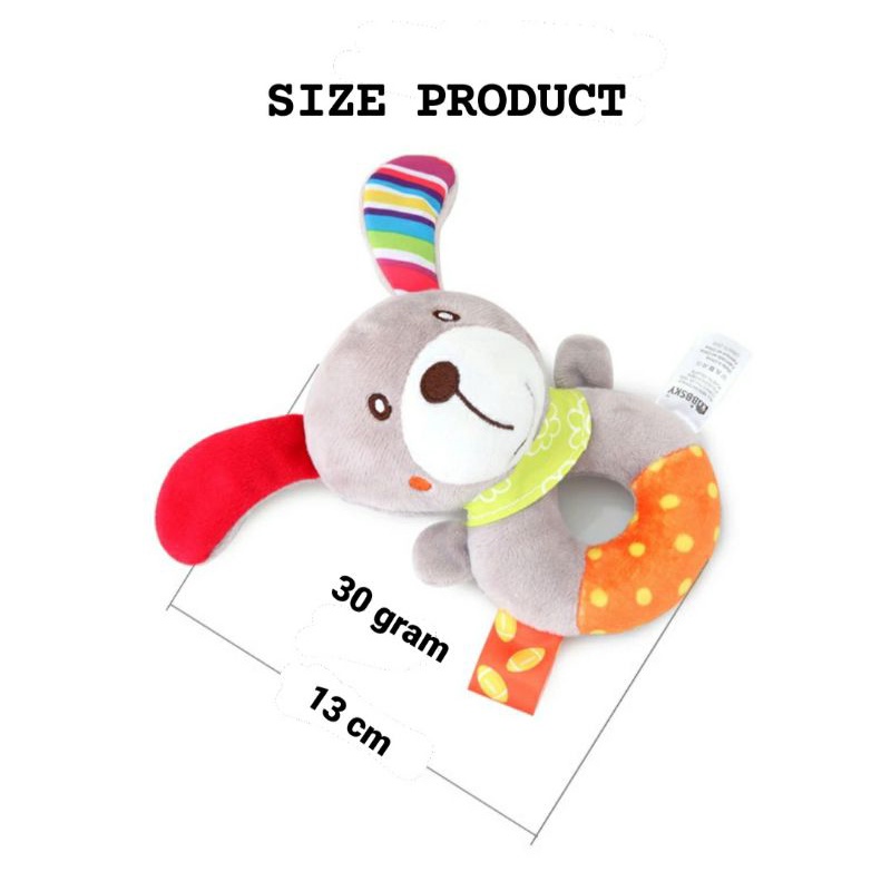 BBSKY Mainan Rattle Bentuk Donat/ Donat Mainan Kerincingan Bayi / Boneka Bayi Bunyi