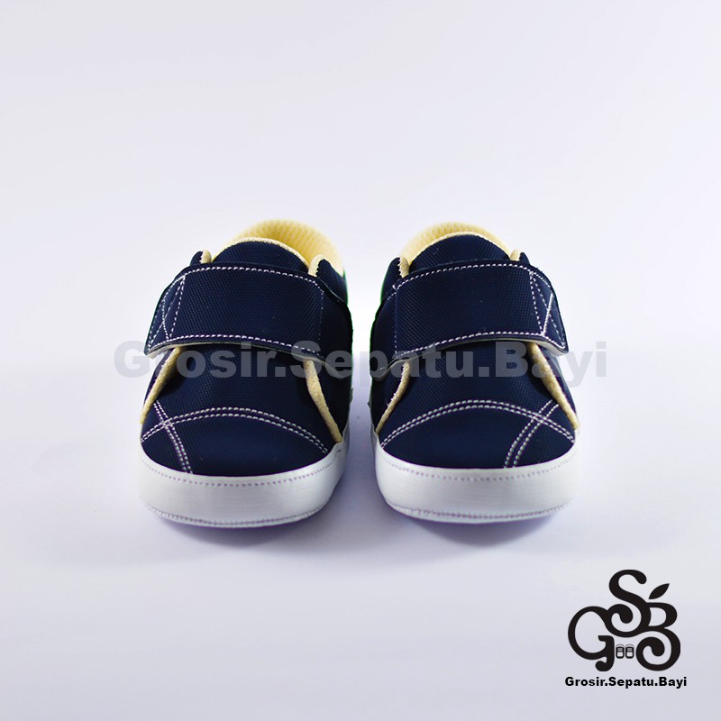 sepatu bayi baby shoes prewalker laki laki umur 2 sampai 14 bulan simple classy warna biru navy