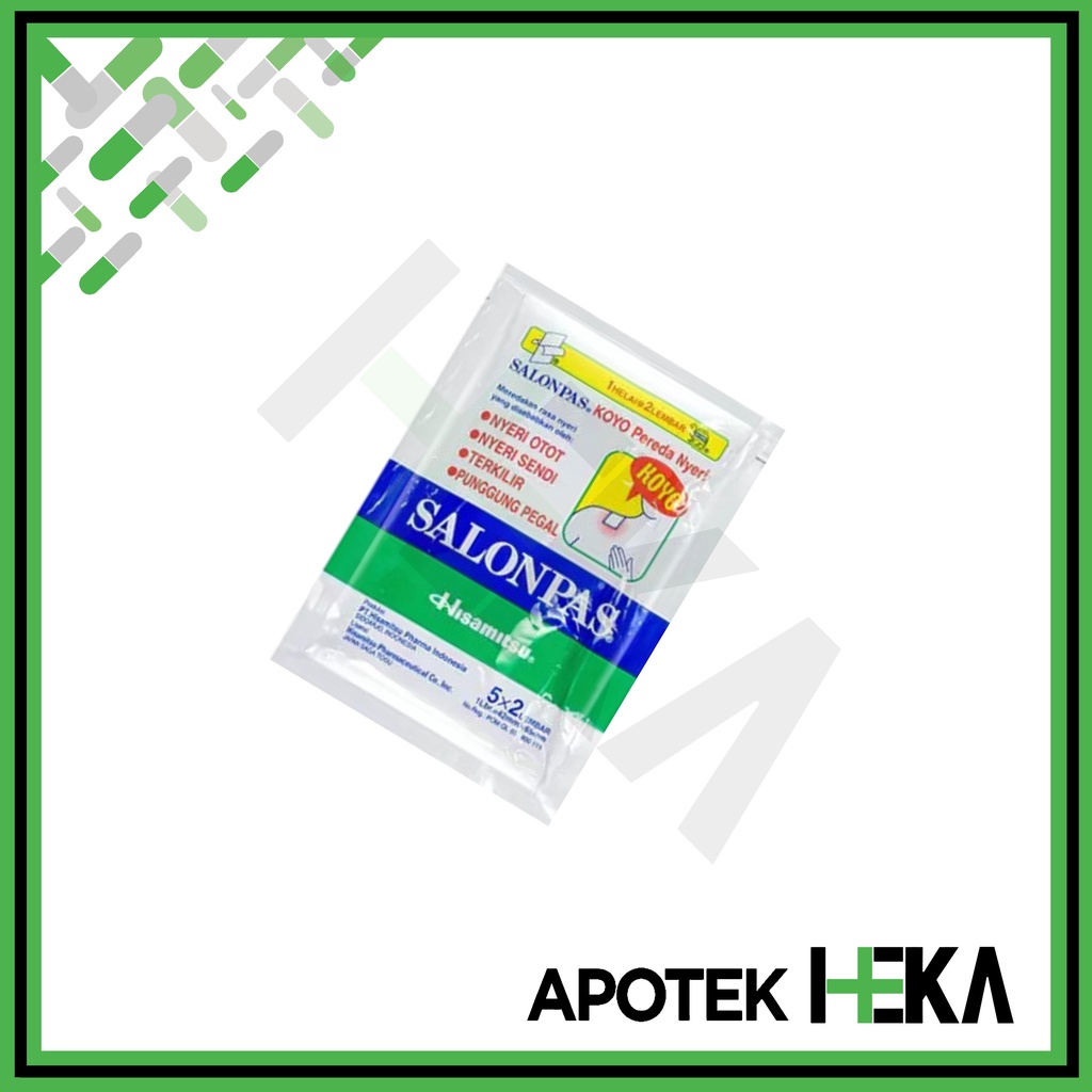 Salonpas Biru Hisamitsu 5x2 Koyo Pereda Nyeri Sachet Kemasan 5x2 Lembar (SEMARANG)