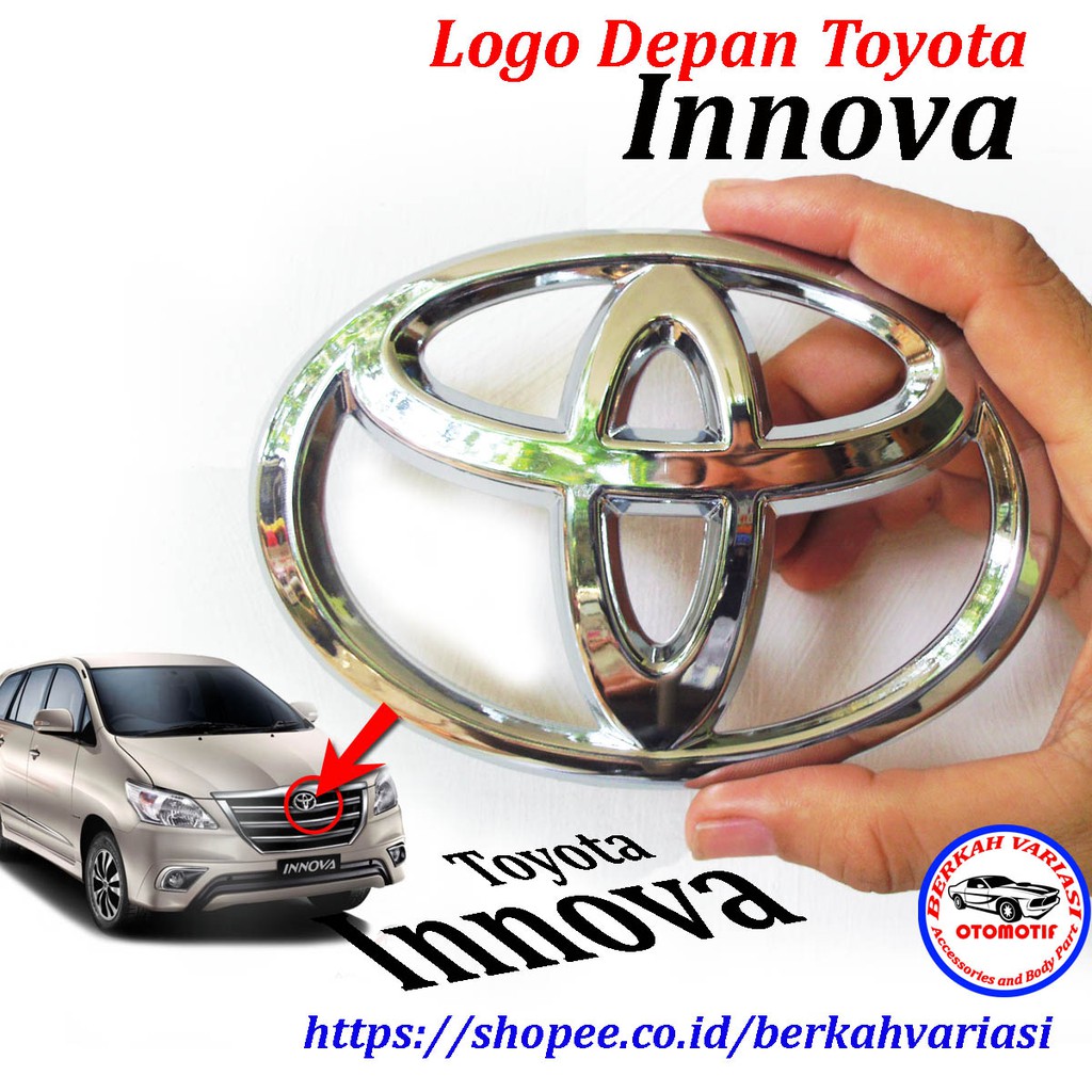 Logo emblem depan Toyota Kijang Innova Tahun 2009 - 2015