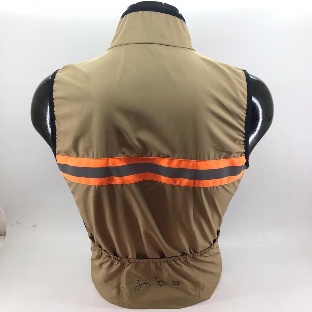 Jaket Rompi Sepeda Lipat Pria Wanita Reflektif Vest Gowes Windbreaker