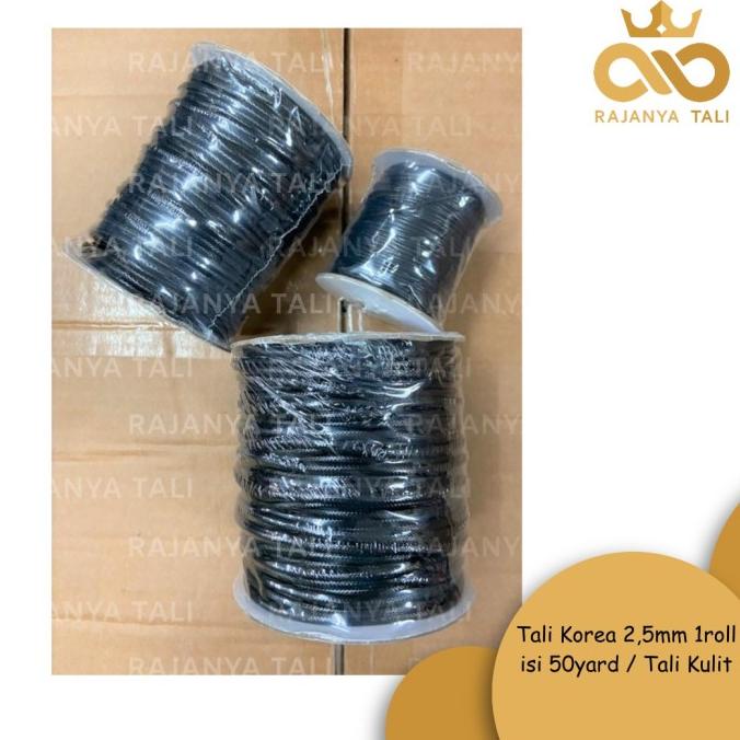 

[BISA COD] Tali Korea 2,5mm 1roll isi 50yard / Tali Kulit