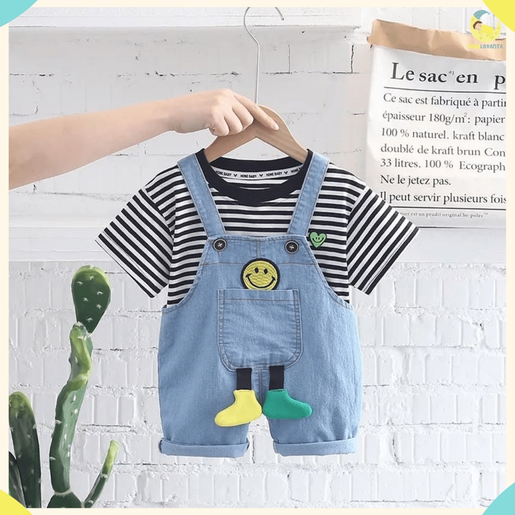 BABYLOVANTA -setelan import premium / setelan anak laki-laki 0-4 tahun / setelan motif KODOK SMILE /setelan baju kodok