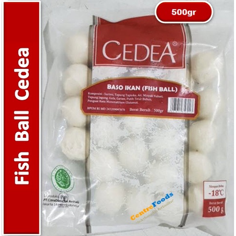 

Baso Ikan | Fish Ball Cedea 500gr [ Harga Per PACK ]