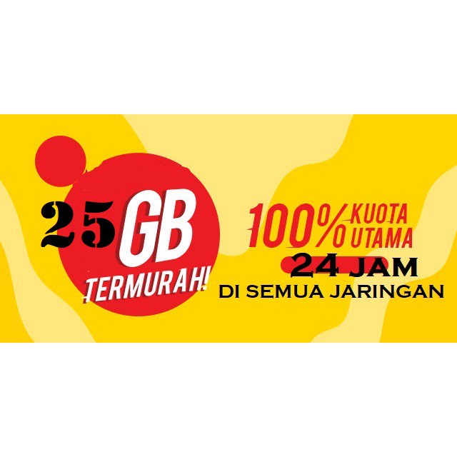 Perdana Paket data Freedom Internet 25Gb full kuota utama IM3