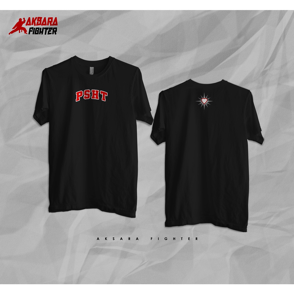Kaos Aksara PSHT Hati Bersinar Combed Quality Distro