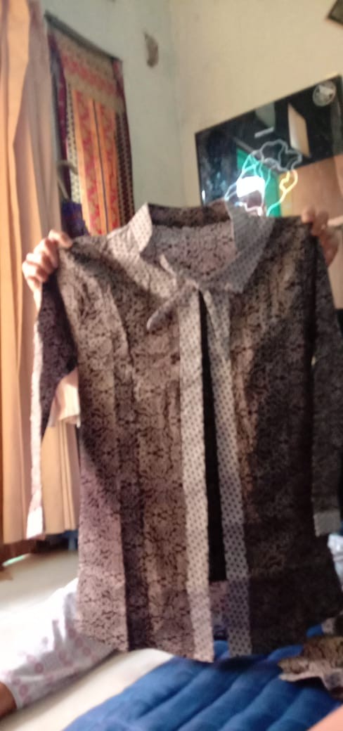 Atasan Batik Dolby Dolbi Dobby Doby Tenun Sutra Tulis Halus Katun Atbm Baron ,sarombit Atasan