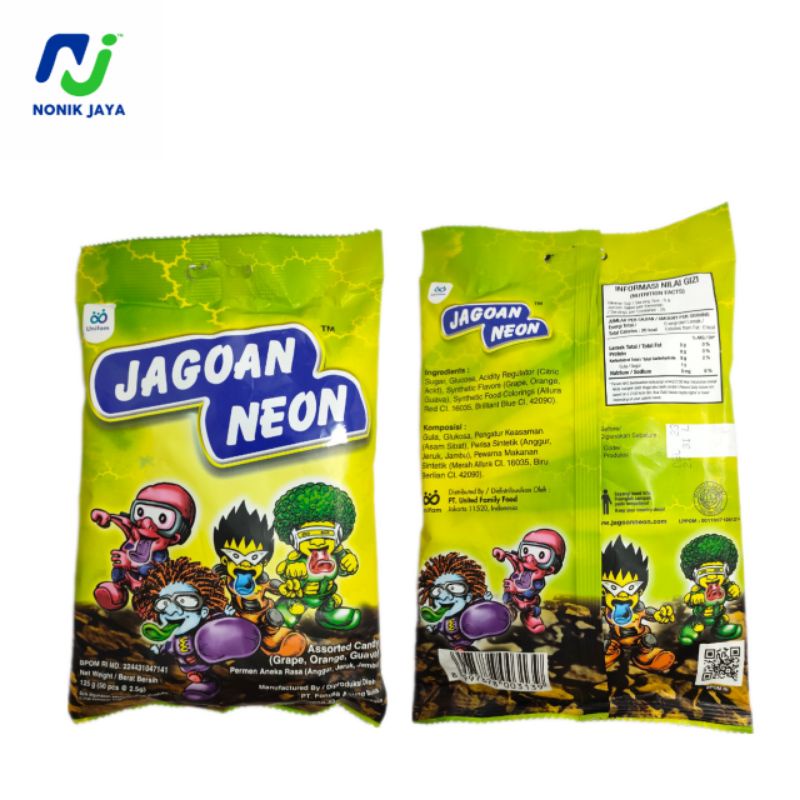 Permen Jagoan Neon Sak isi 50 Butir