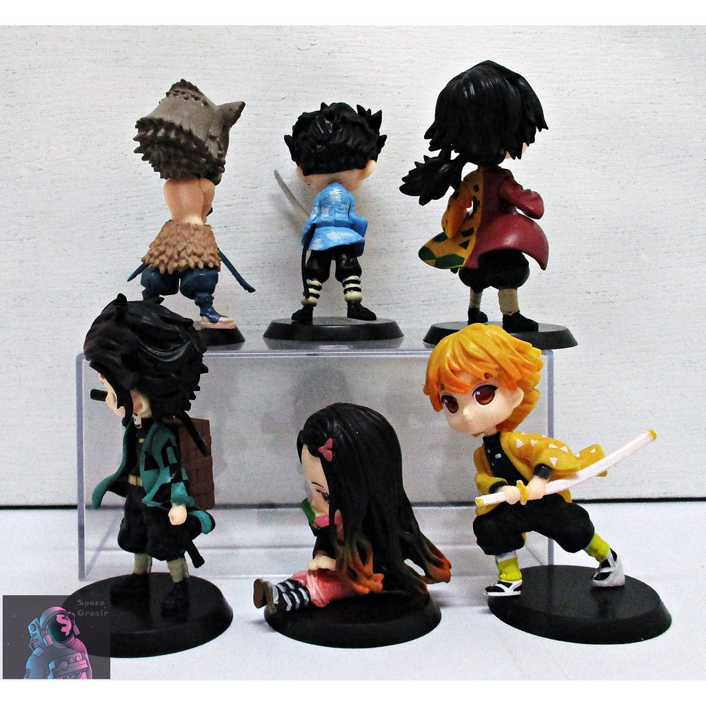 Figure Kimetsu No Yaiba Demon Slayer set 6 pcs