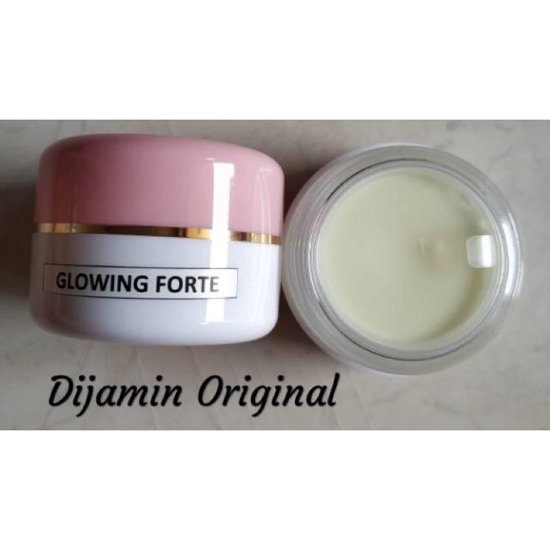Glowing Forte - krim malam pemutih & efek glow flek berat