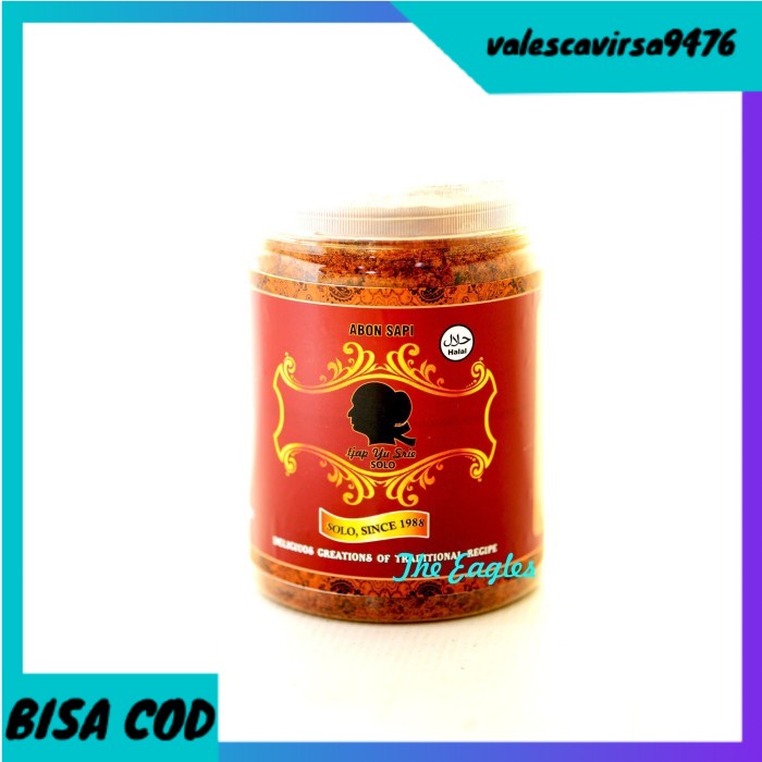 

⭐BISA COD⭐ Abon sapi Yu Sri oleh khas Solo 360 gr daging kering lauk makanan mesr - Pedas