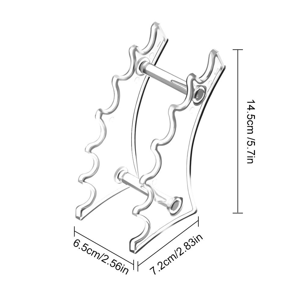 Top 6-slot Tempat Alat Tulis Rak Pulpen 6-Layer Stand Clear Display Stand