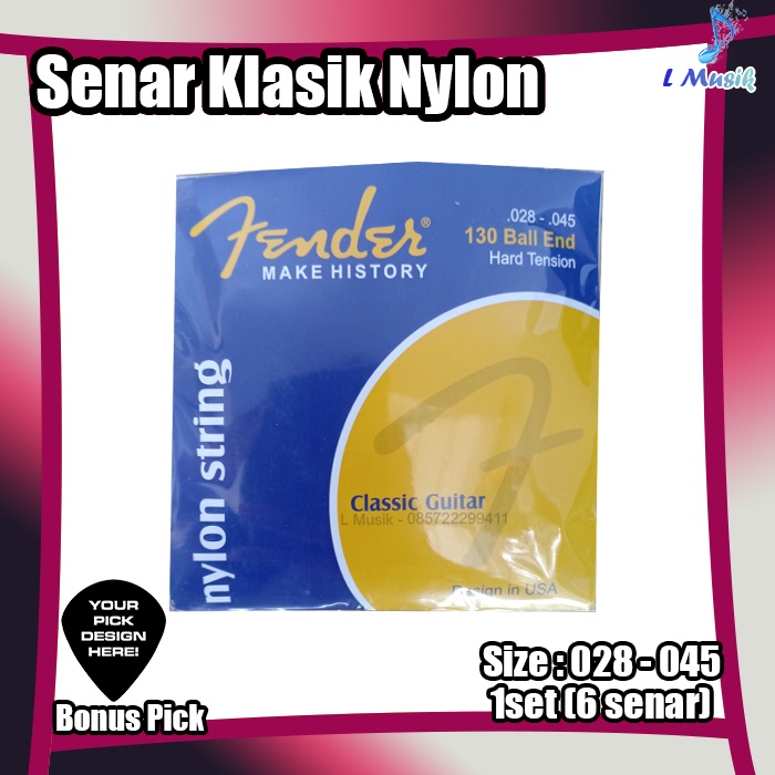 Lokal Senar Gitar Nilon Klasik Yamaha | Original Classic Nylon Guitar Strings