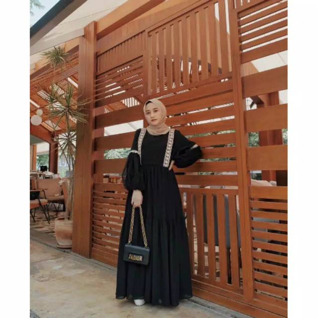 Hayla dress/bisa cod/grosir hayla gamis/gamis murah/gamis  kondangan