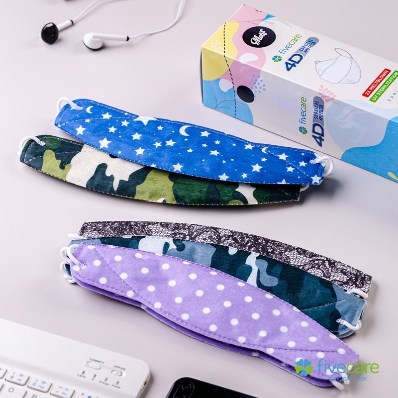 Masker Five Care Motif Earloop