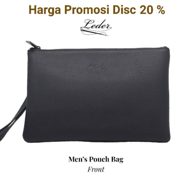 Mens Pouch Bag/Clutch Pria (100% Kulit Asli) by Leder