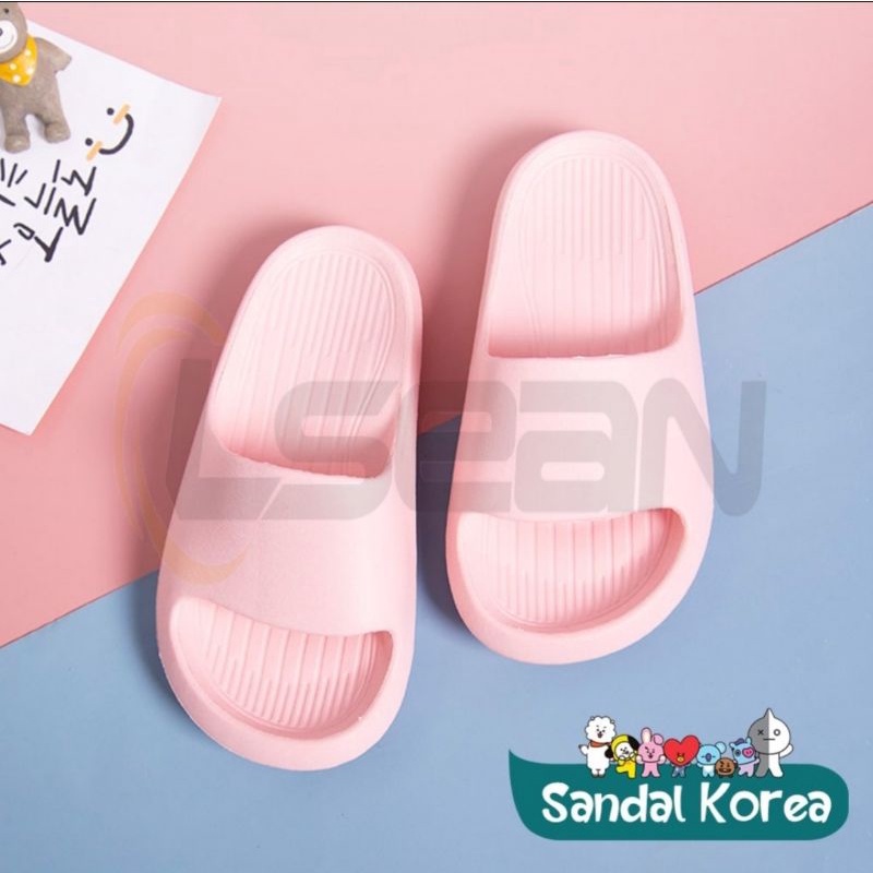 SANDAL WANITA SLIP ON | SANDAL CEWEK KOREAN STYLE ANTI SLIP BAHAN EVA