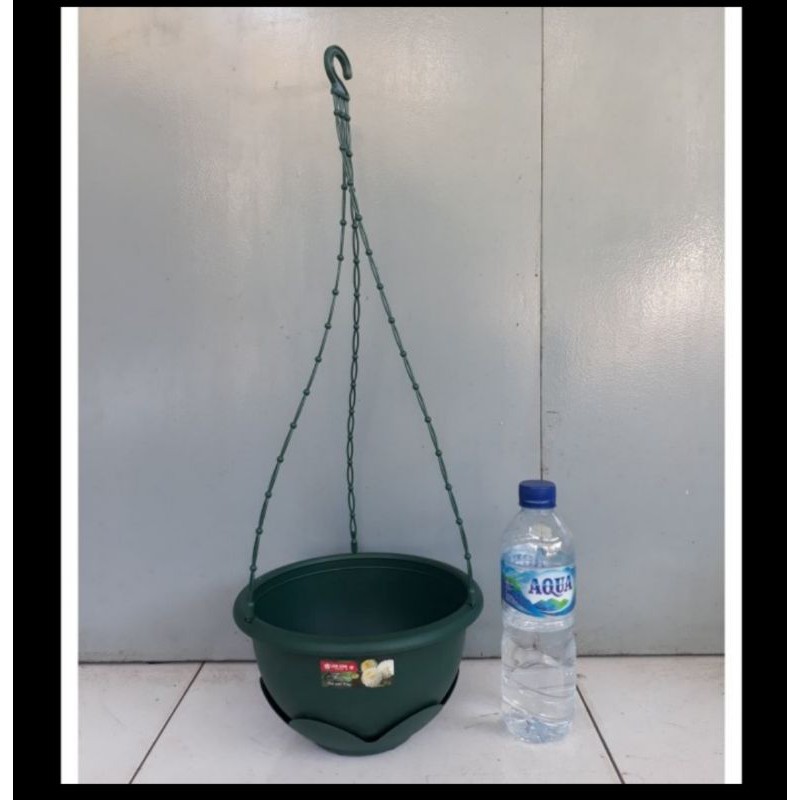 pot gantung lion star 8, pot gantung hijau, pot tanaman hias