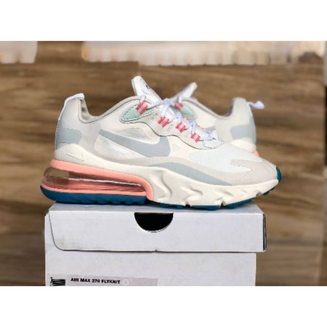 NIKE AIR MAX 270 REACT WOMEN'S SHOE WHITE PINK FOR WOMEN PREMIUN HIGH QUALITY