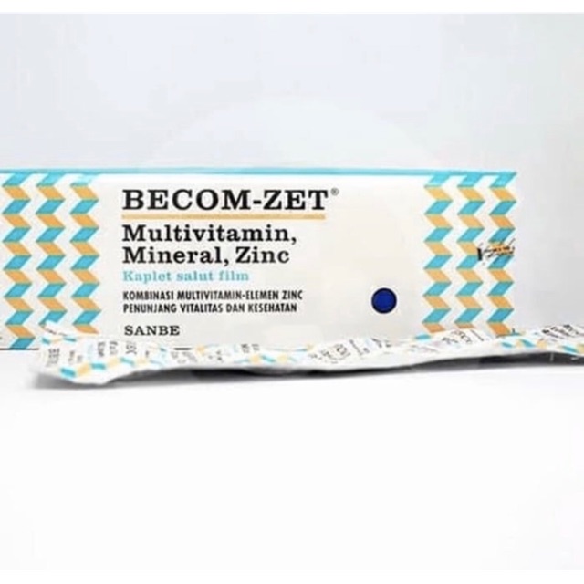 Becomzet ( per strip ) Vitamin C 750 mg, B komplek, Vit E dan Zinc